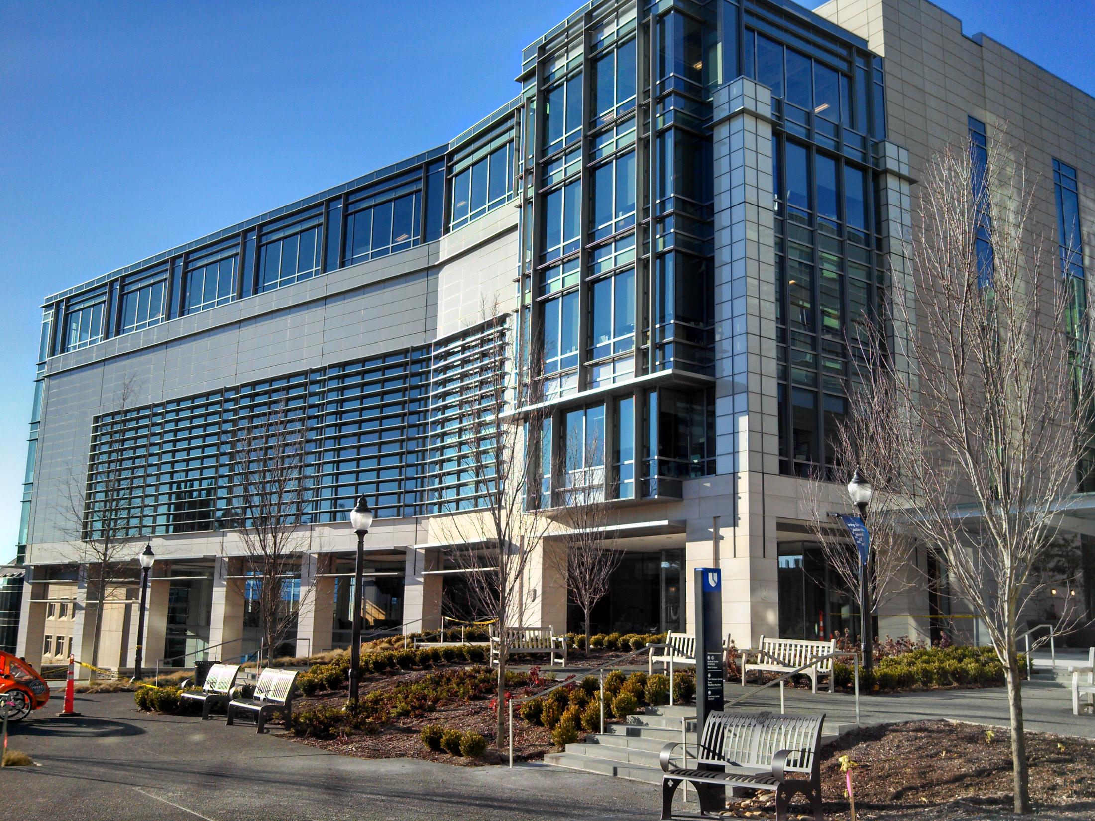 Image of a building with lots of windows at the Duke University School of Medicine campus.