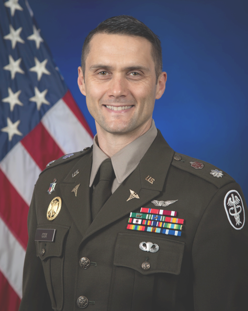 Head shot of Dr. Cox from Uniformed Services University