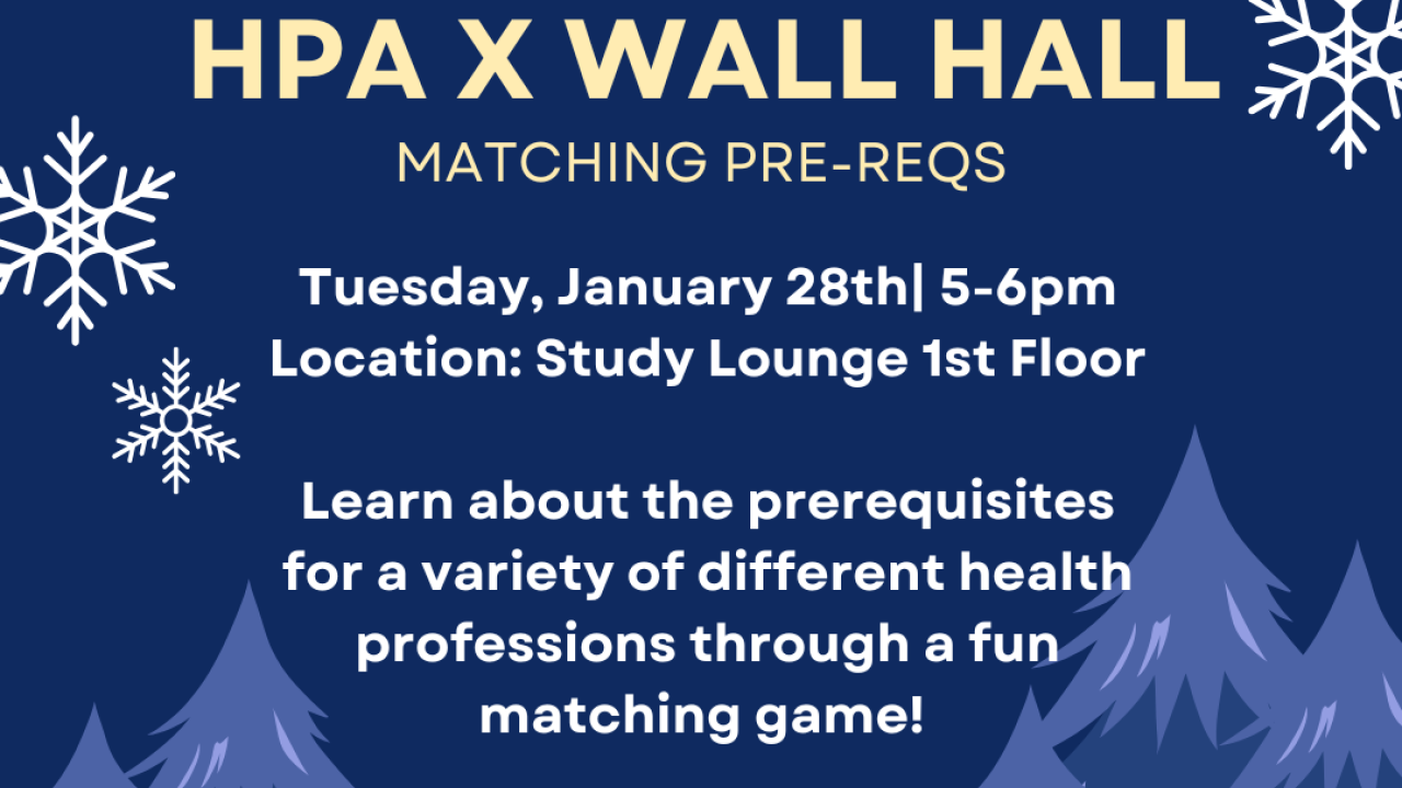 Wall Hall: Matching Prerequisites Flyer
