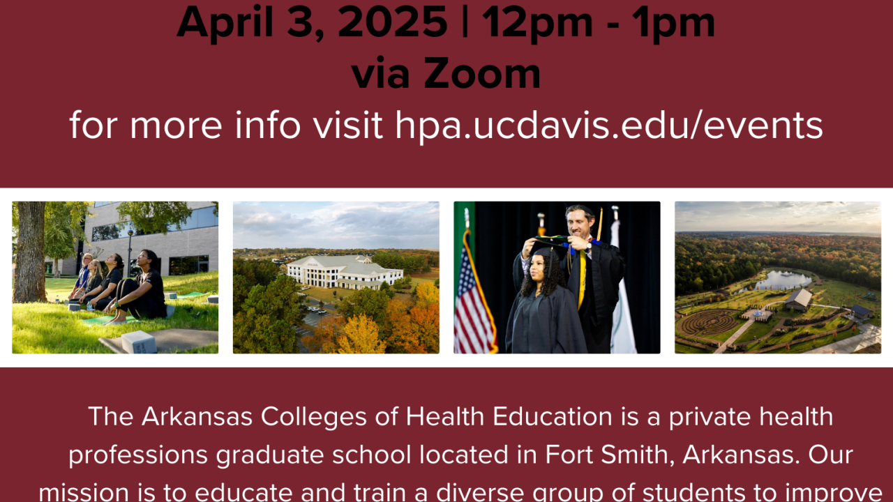 Introduction to Arkansas Colleges of Health Education Graphic
