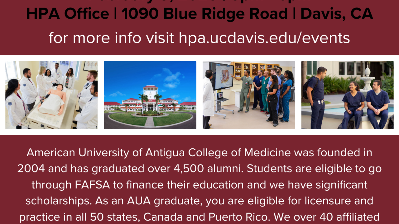 American University of Antigua College of Medicine Information Session Flyer