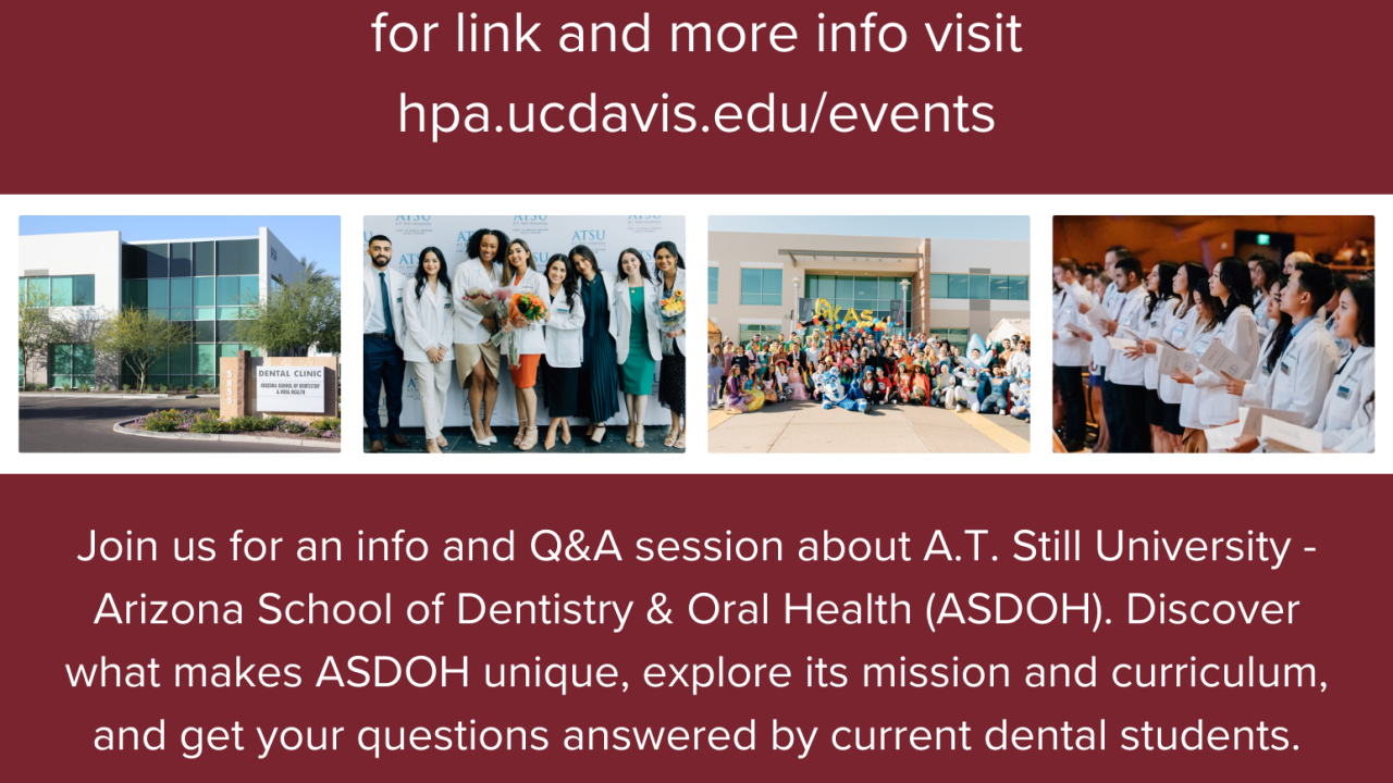 Arizona School of Dental Health ATSU ASDOH Dentistry Flyer