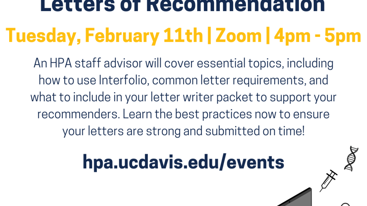 Asking and Collecting Letters of Recommendation Flyer