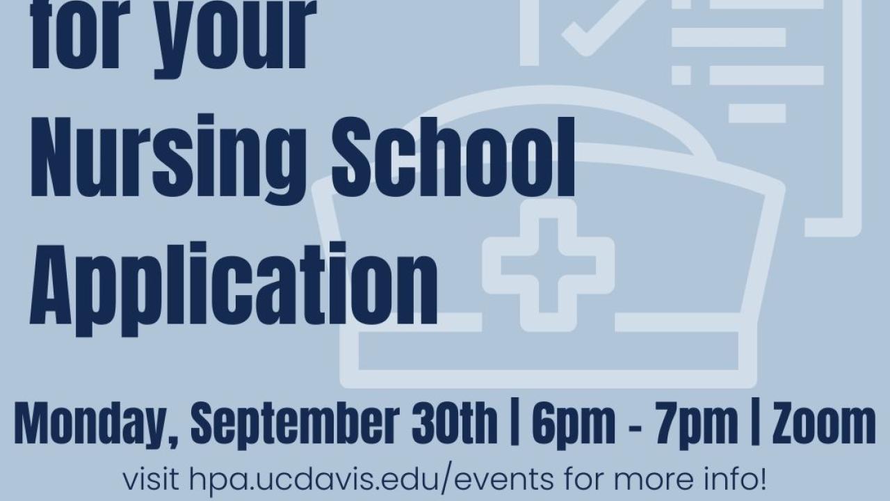 HPA x Nursing Club at UC Davis Graphic
