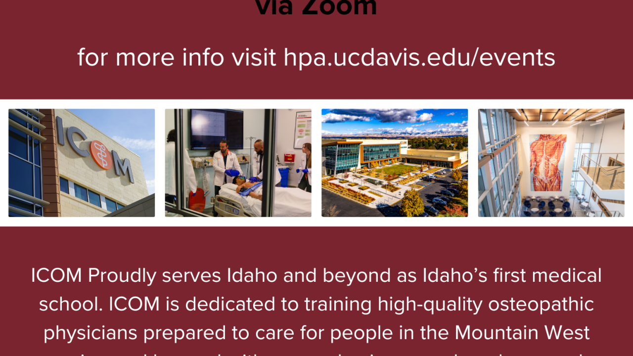Idaho College of Medicine Information Session Flyer