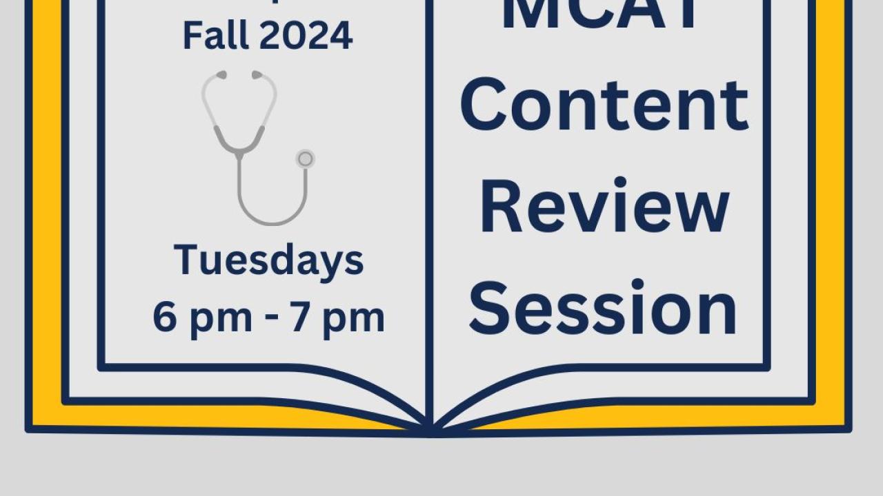 MCAT Content Review Session Graphic
