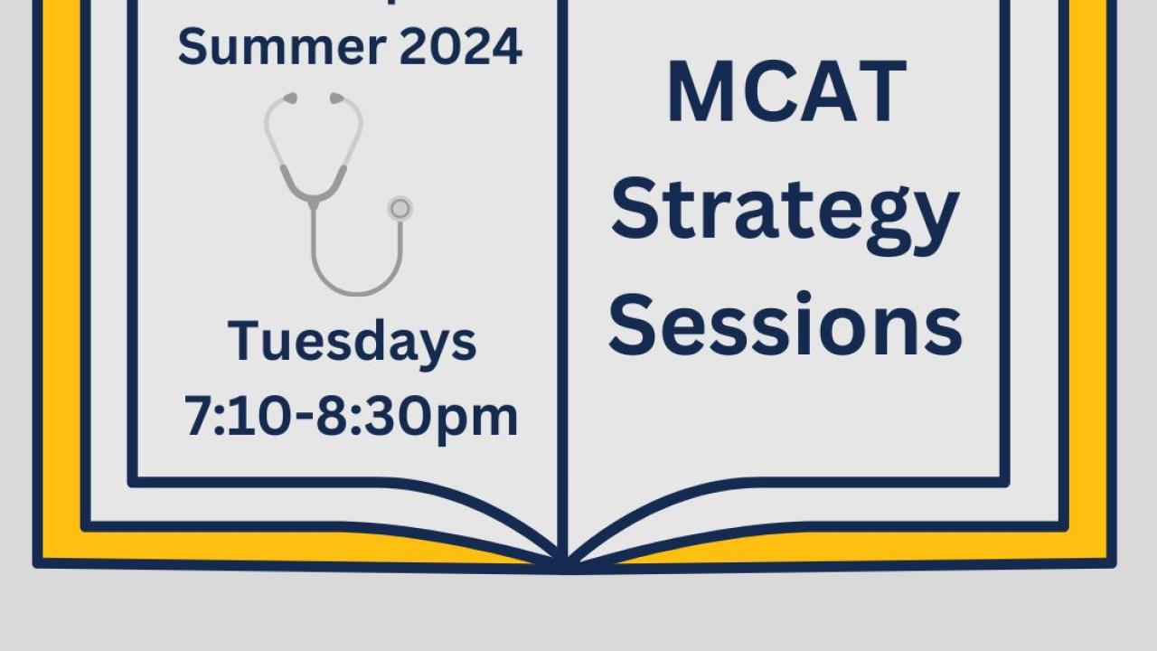 MCAT Strategy Sessions Graphic