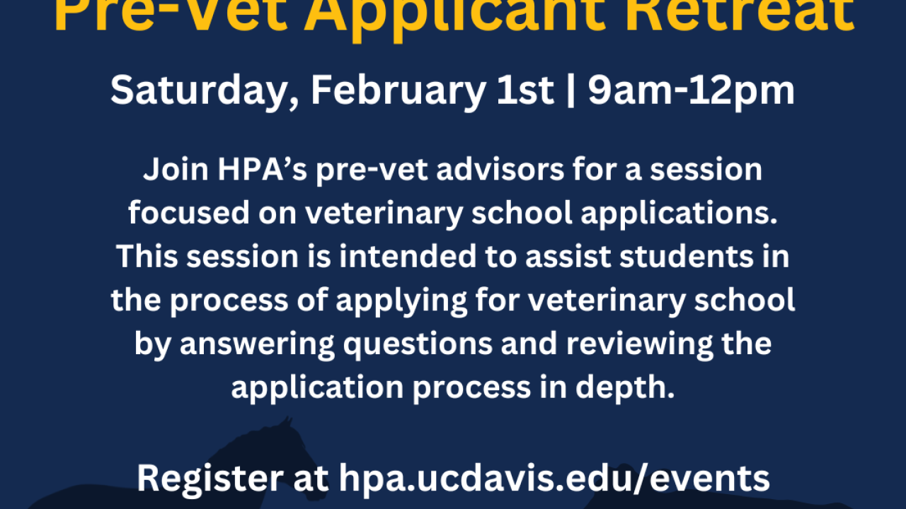 Pre-Vet Applicant Retreat Flyer