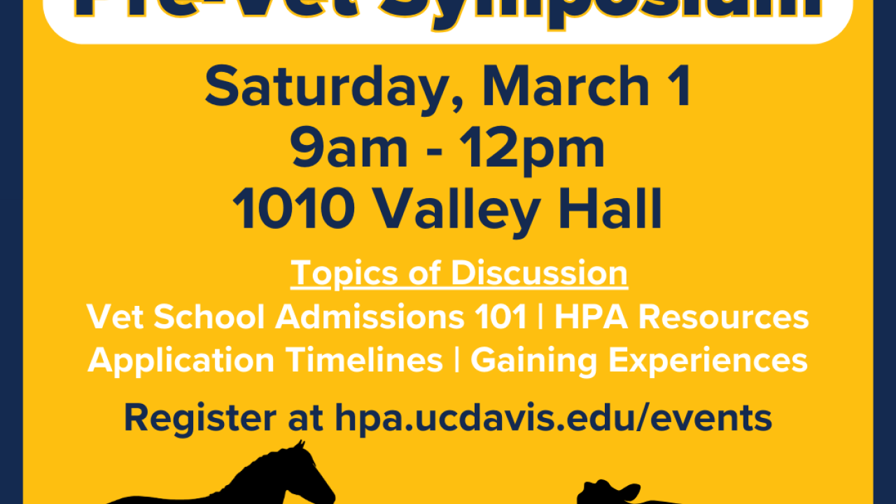 Pre-Vet Symposium Graphic
