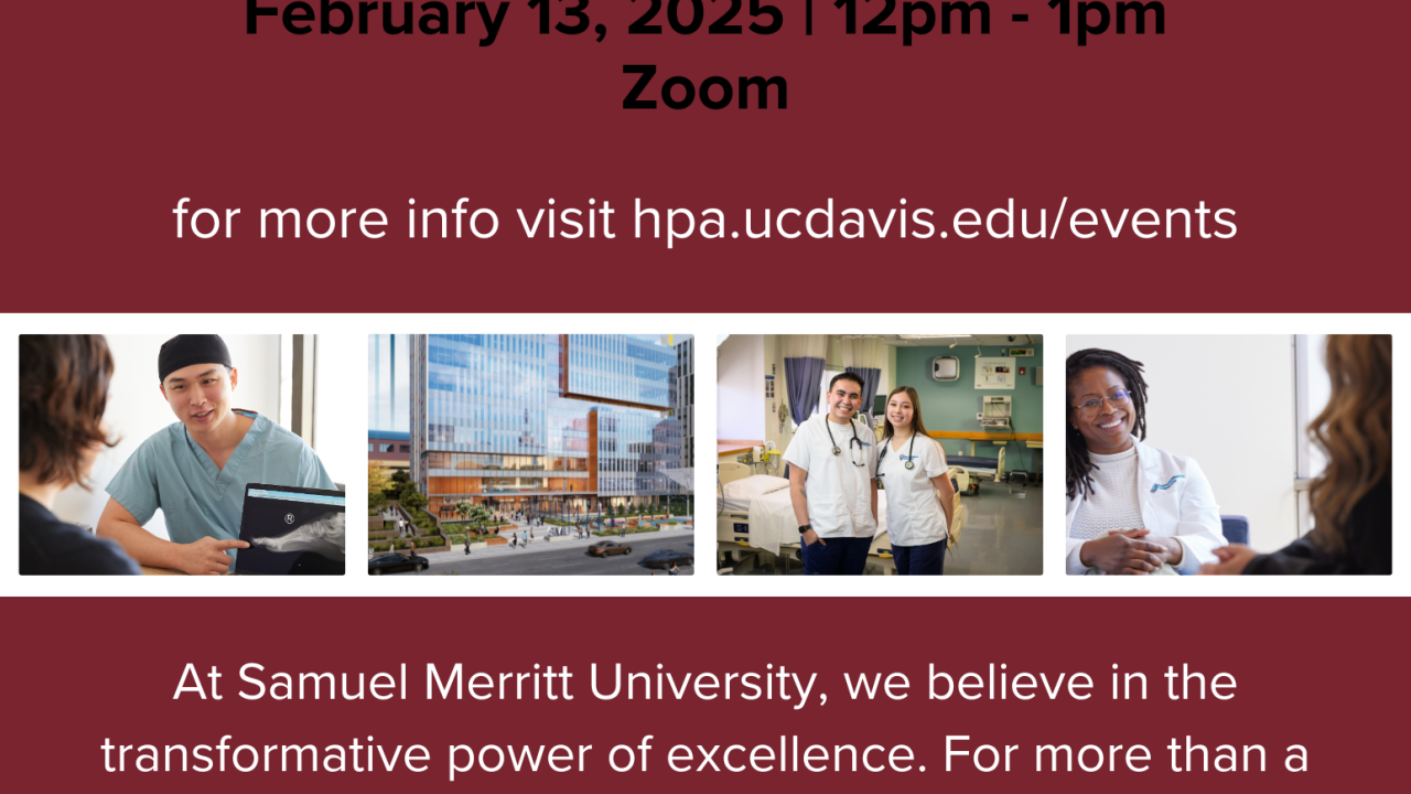 Samuel Merritt University Information Session Flyer