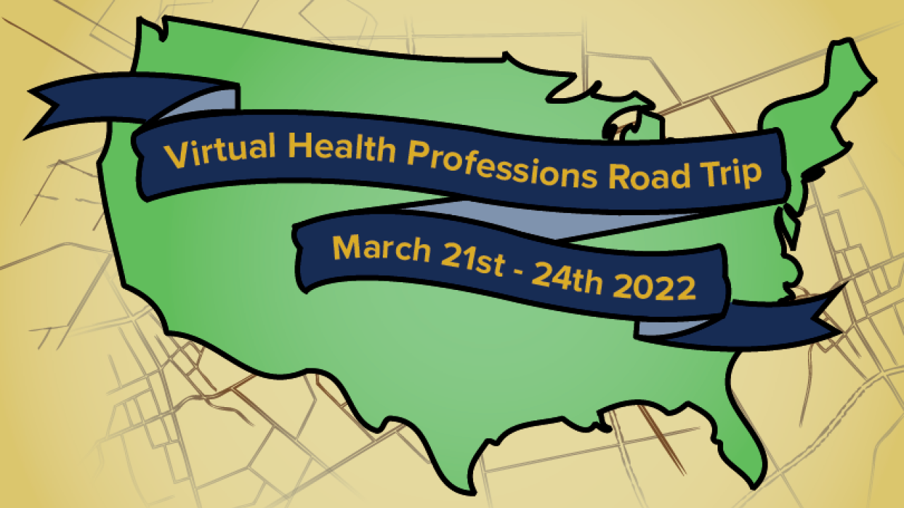 US Map. Our Virtual Spring Break Road Trip will virtually visit health professional schools across the country.