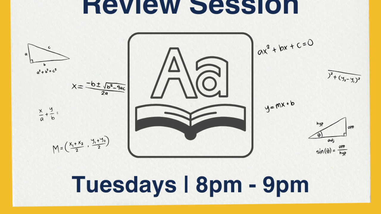 GRE Math and Vocabulary Review Session