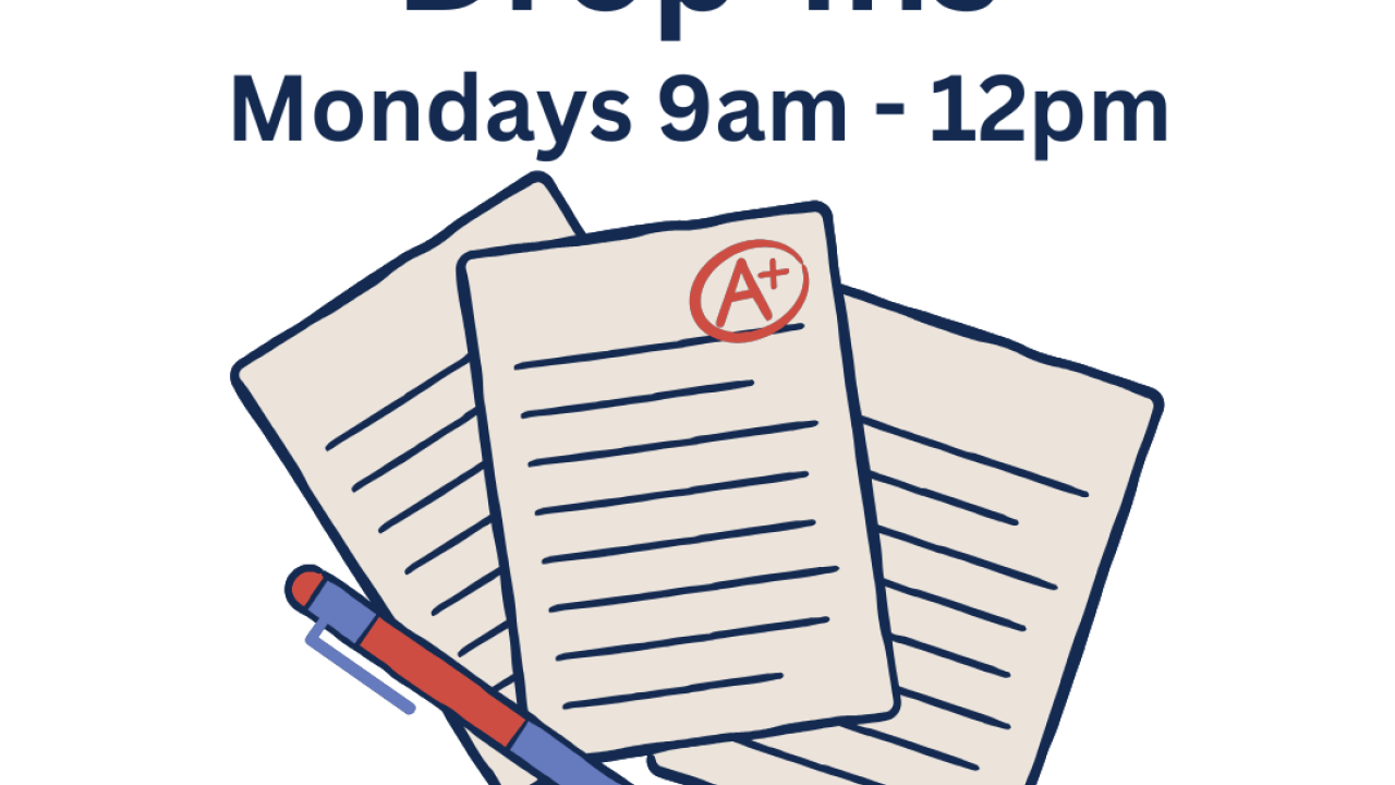 Winter Test Prep Drop-Ins Flyer