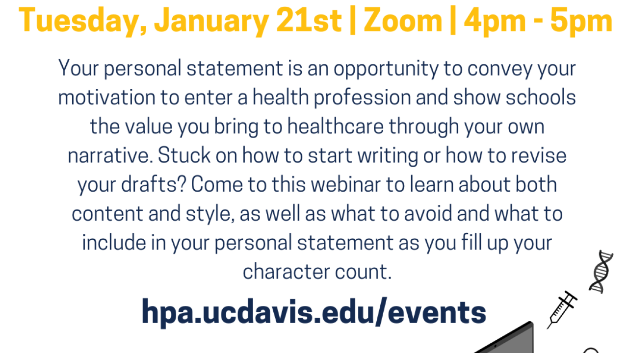 Writing your Personal Statement Flyer