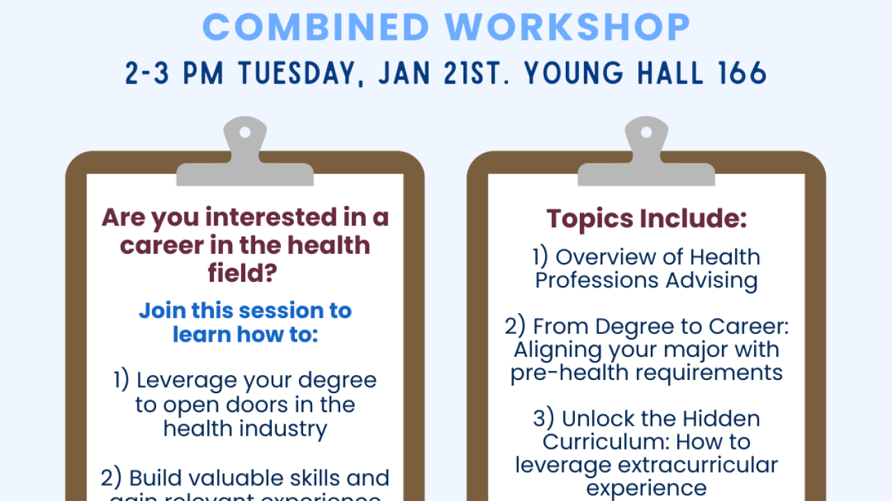 HPA x Yellow Cluster Combined Workshop Flyer