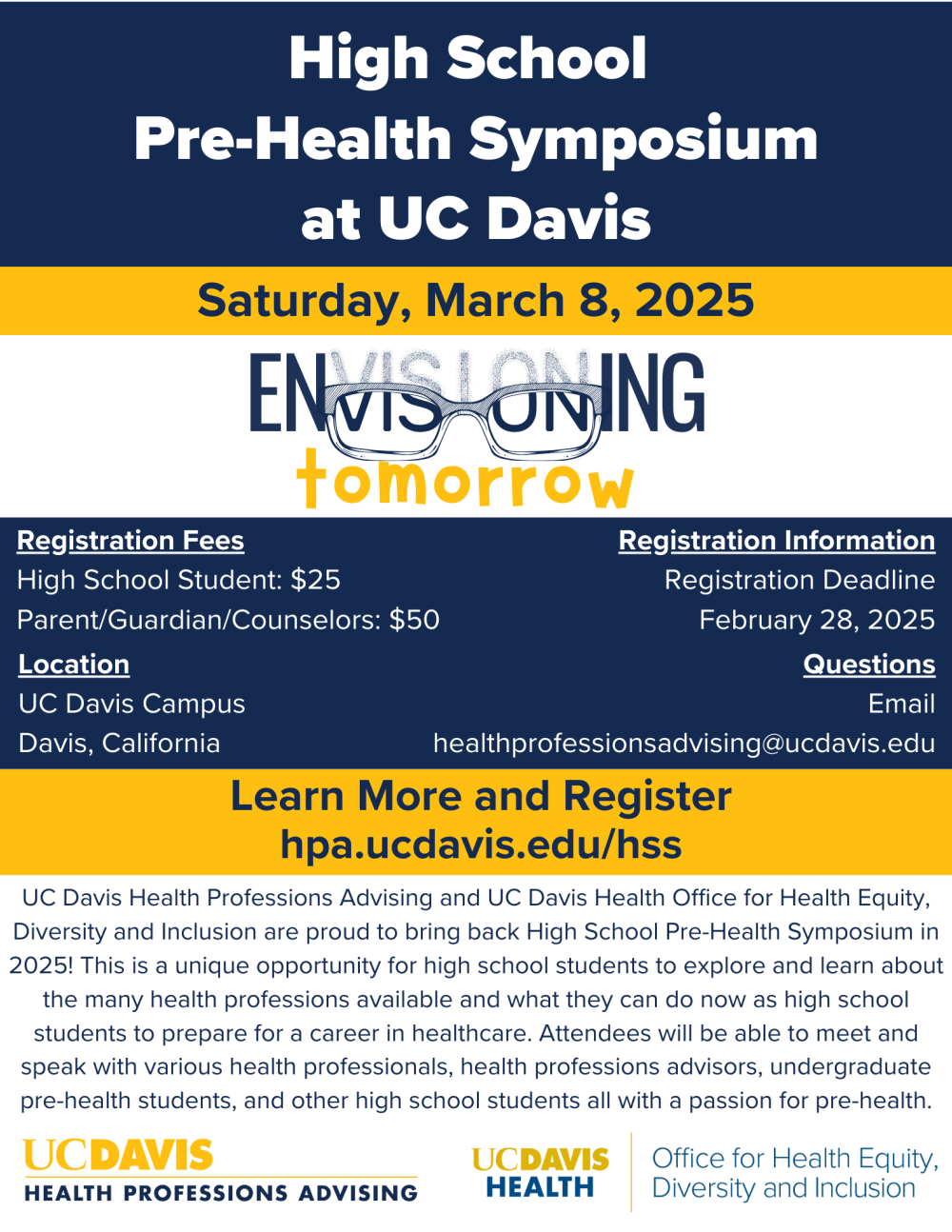 High School Symposium Flyer