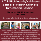 A.T. Still University's Arizona School of Health Sciences Information Session Flyer
