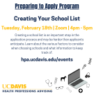 Creating Your School List Flyer