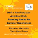 Planning Ahead for Summer Experiences Flyer