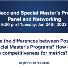 Join us for post-ba and smp panel, details below