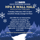 Wall Hall: DIY Application timeline Workshop Flyer