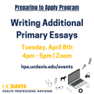 Writing Additional Primary Essays Graphics